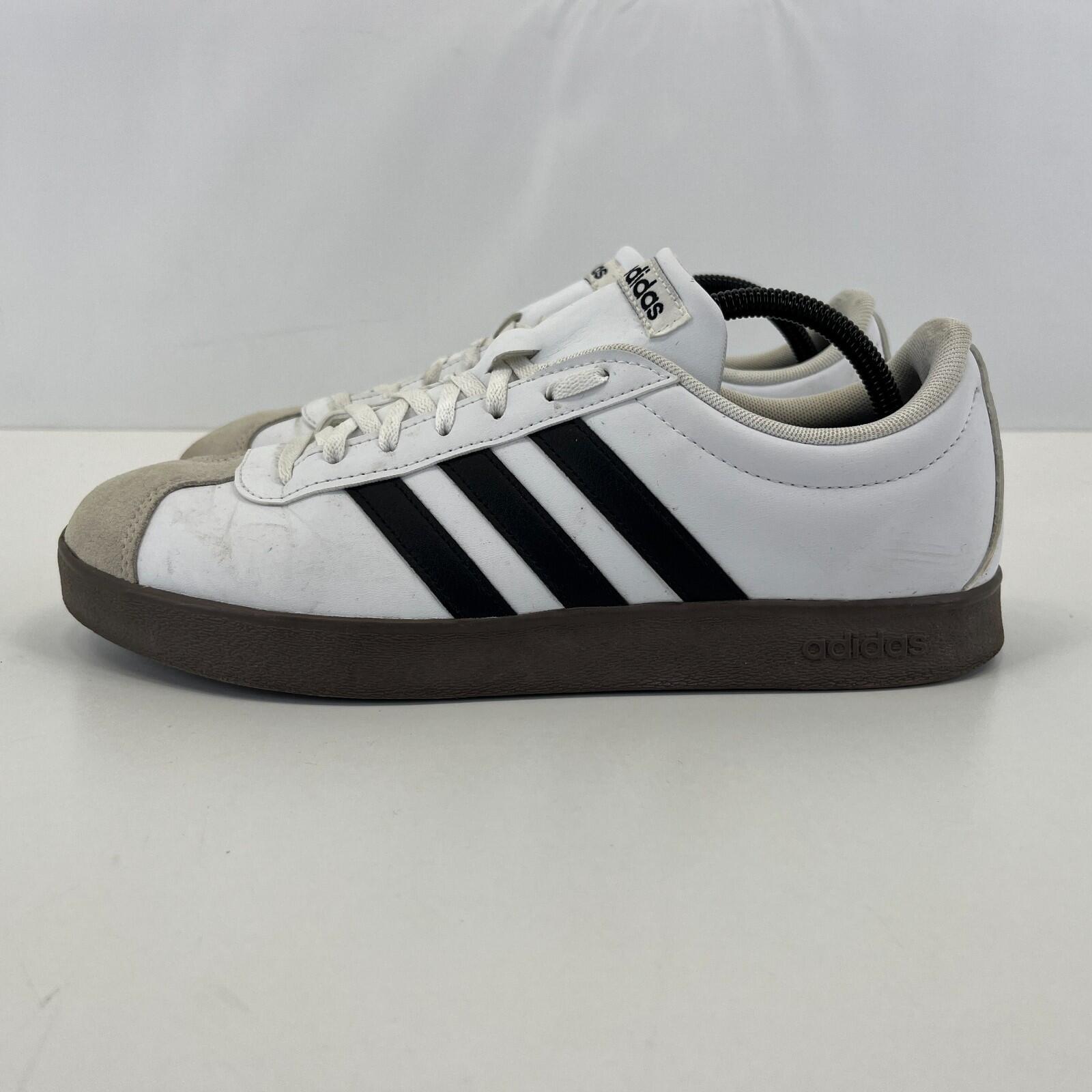 Adidas VL Court Base Men's Trainers Shoes White/Black UK size 9