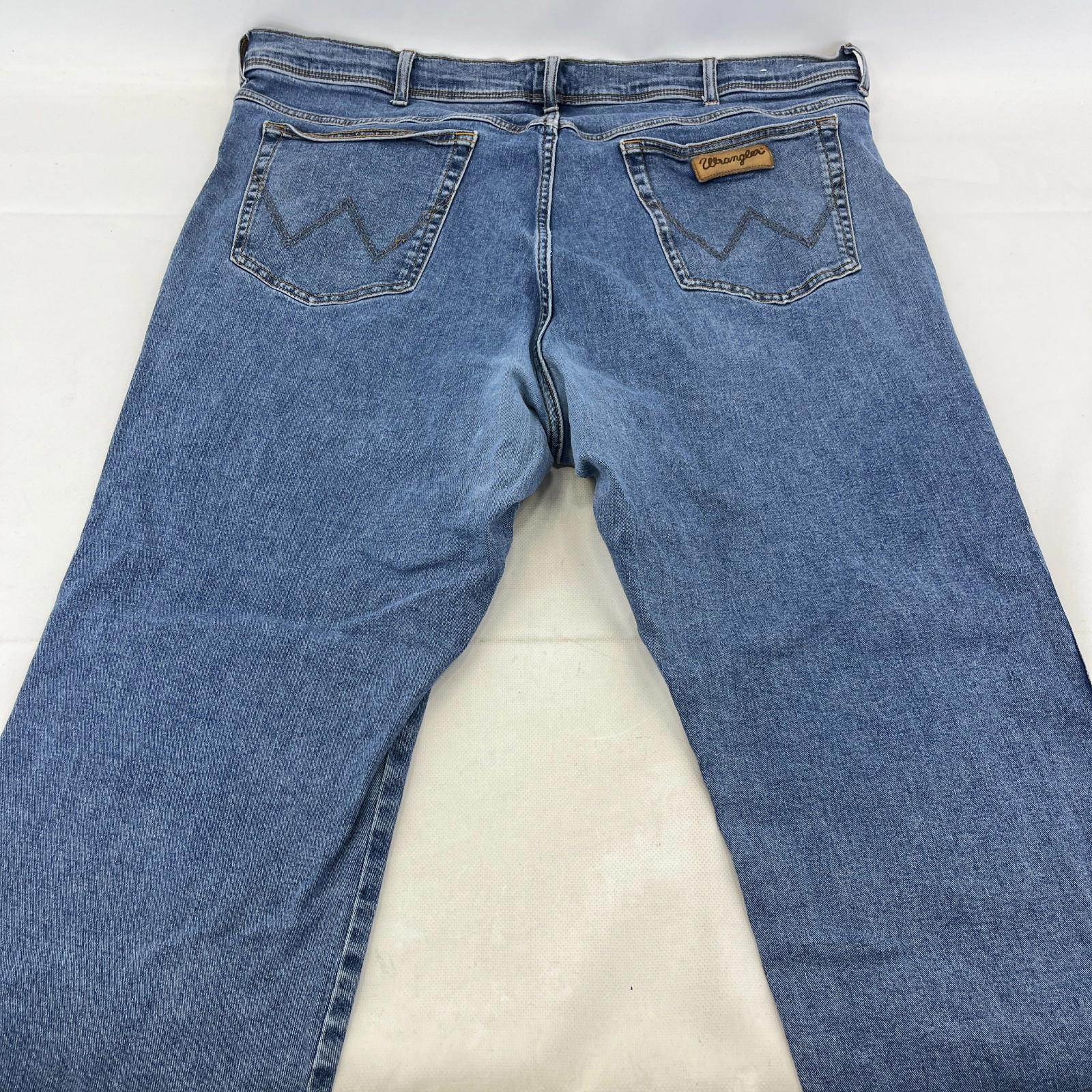 Wrangler Texas Straight Leg Jeans in Blue - Men's W50" L32"