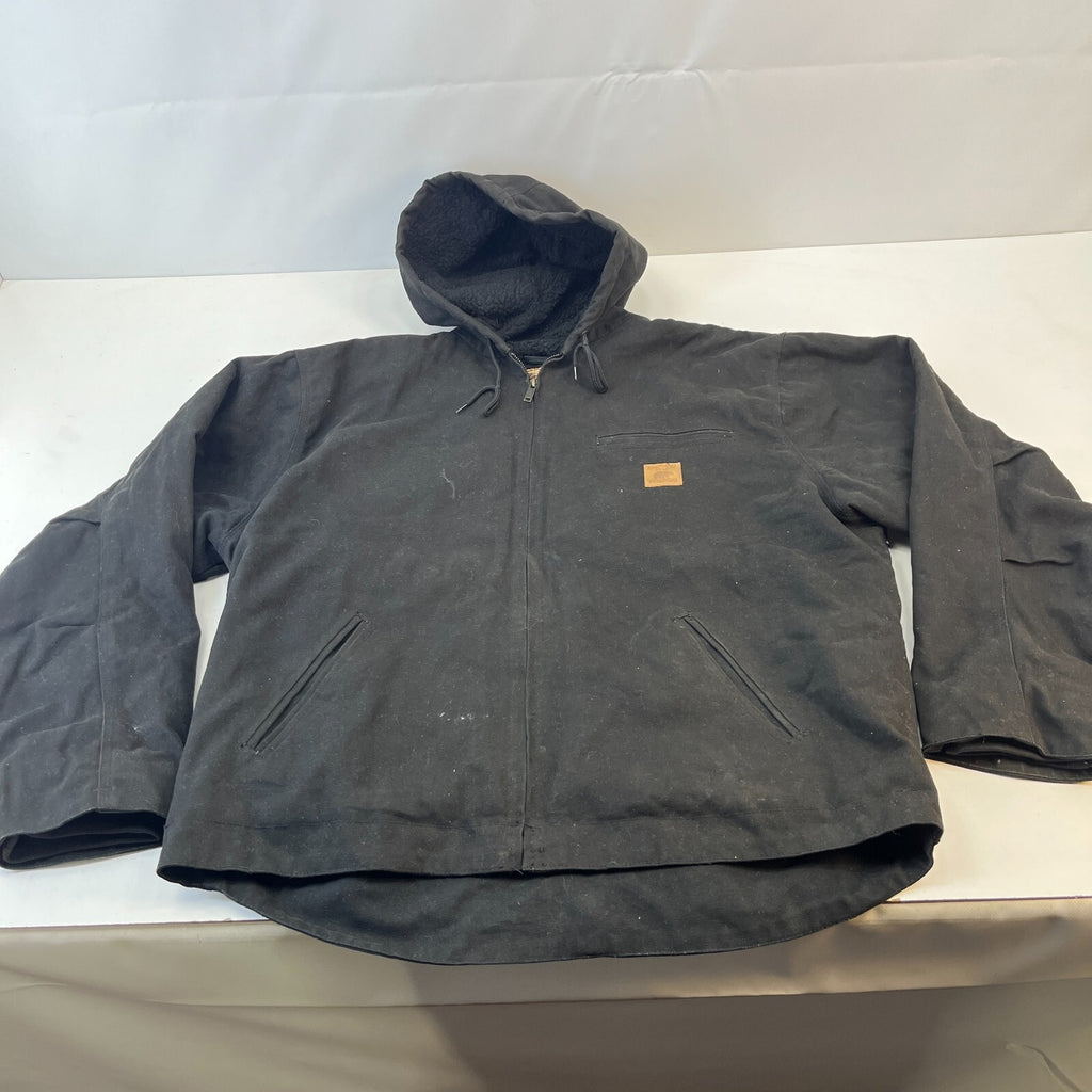 Bear River Premium Heavy Denim Fleece Lined Sherpa Trucker Jacket Black size XL