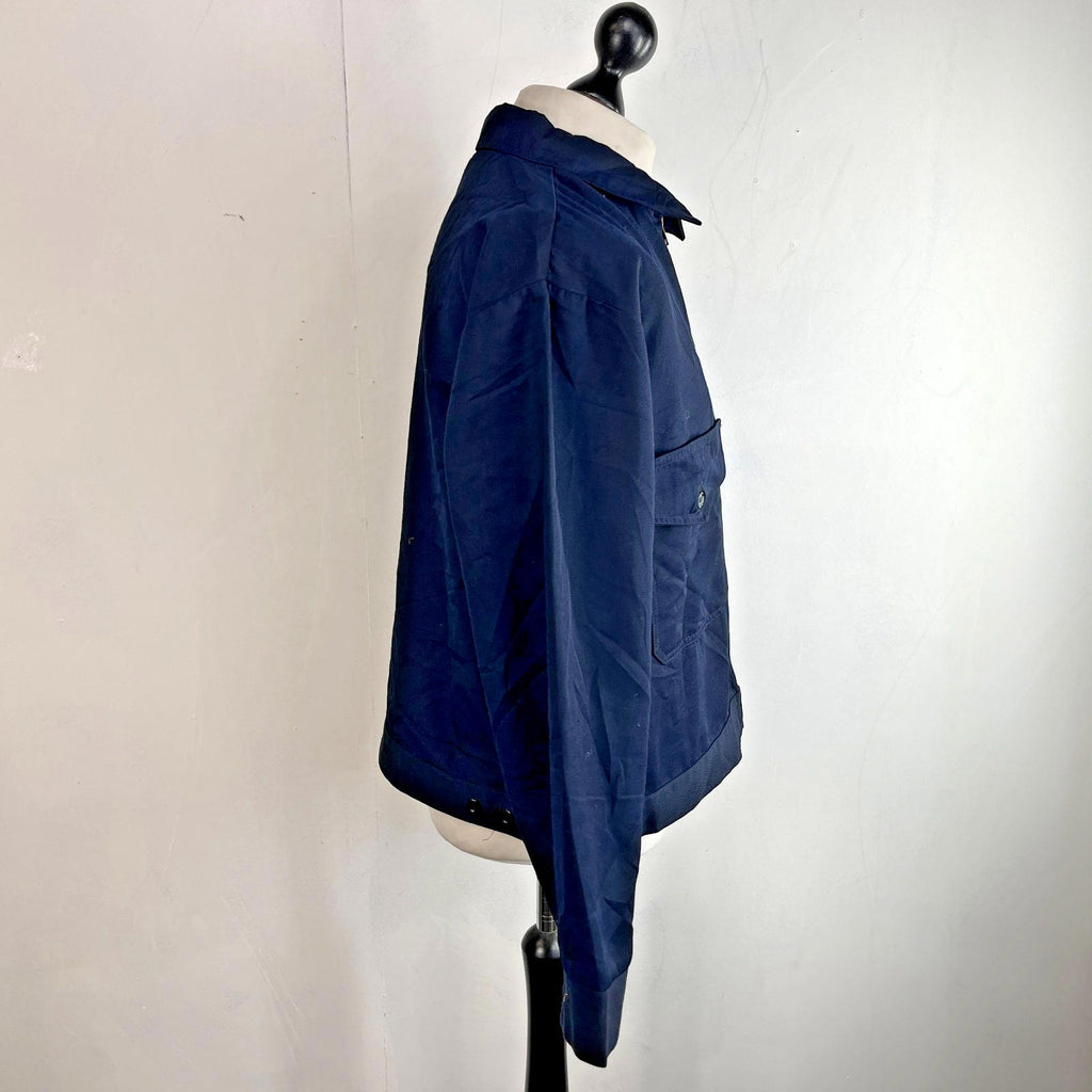 Vintage Challenger Horace Small Rocketeer Jacket 48R (2XL) Navy Blue Rockabilly