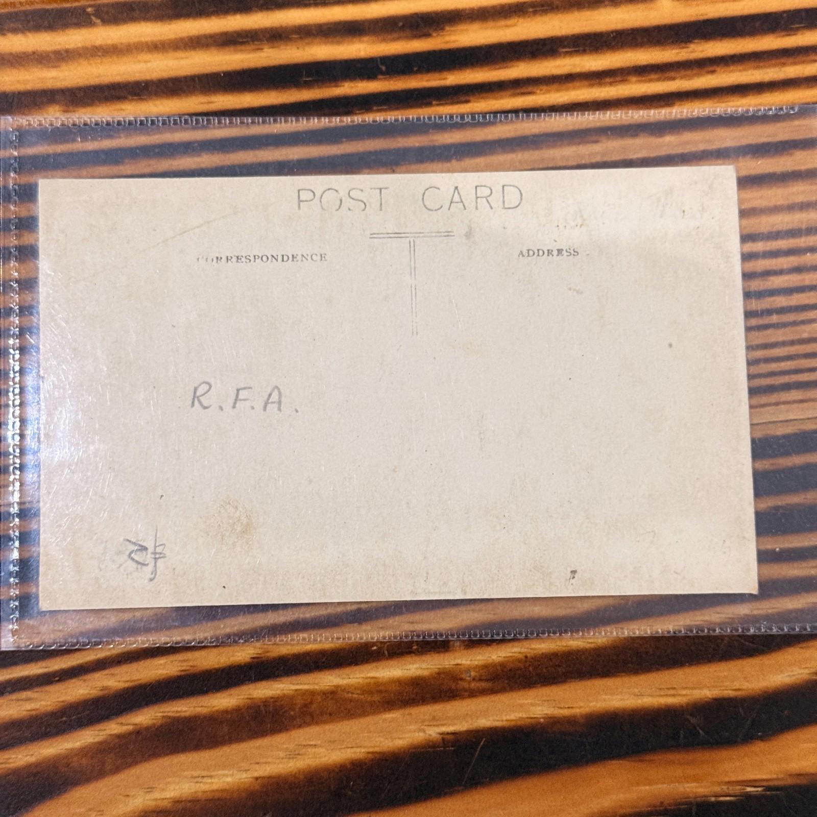 WWI British Military Photo Postcard - VGC