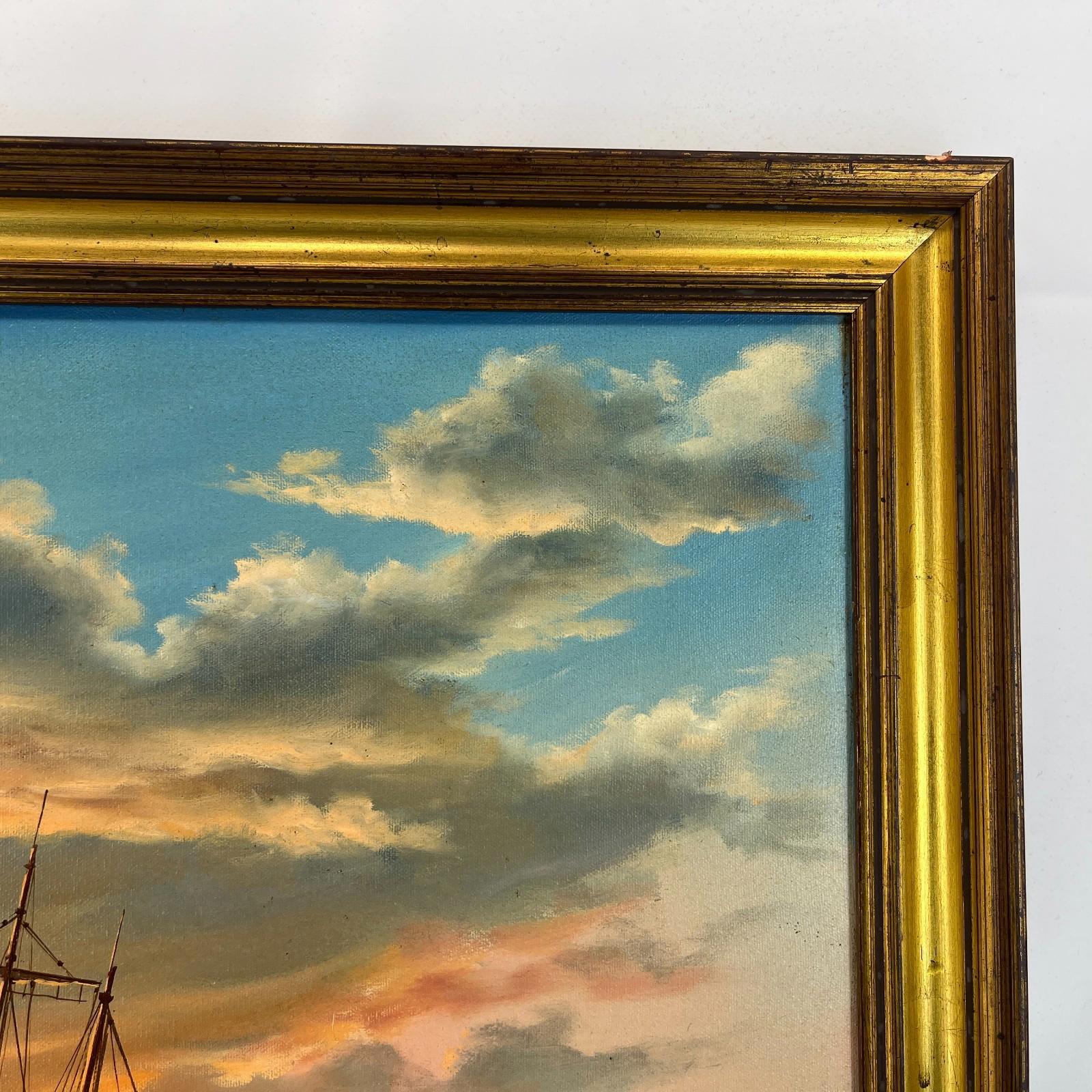 Keith English (1935-2016) "Into the Sun" Large Oil On Canvas with Providence