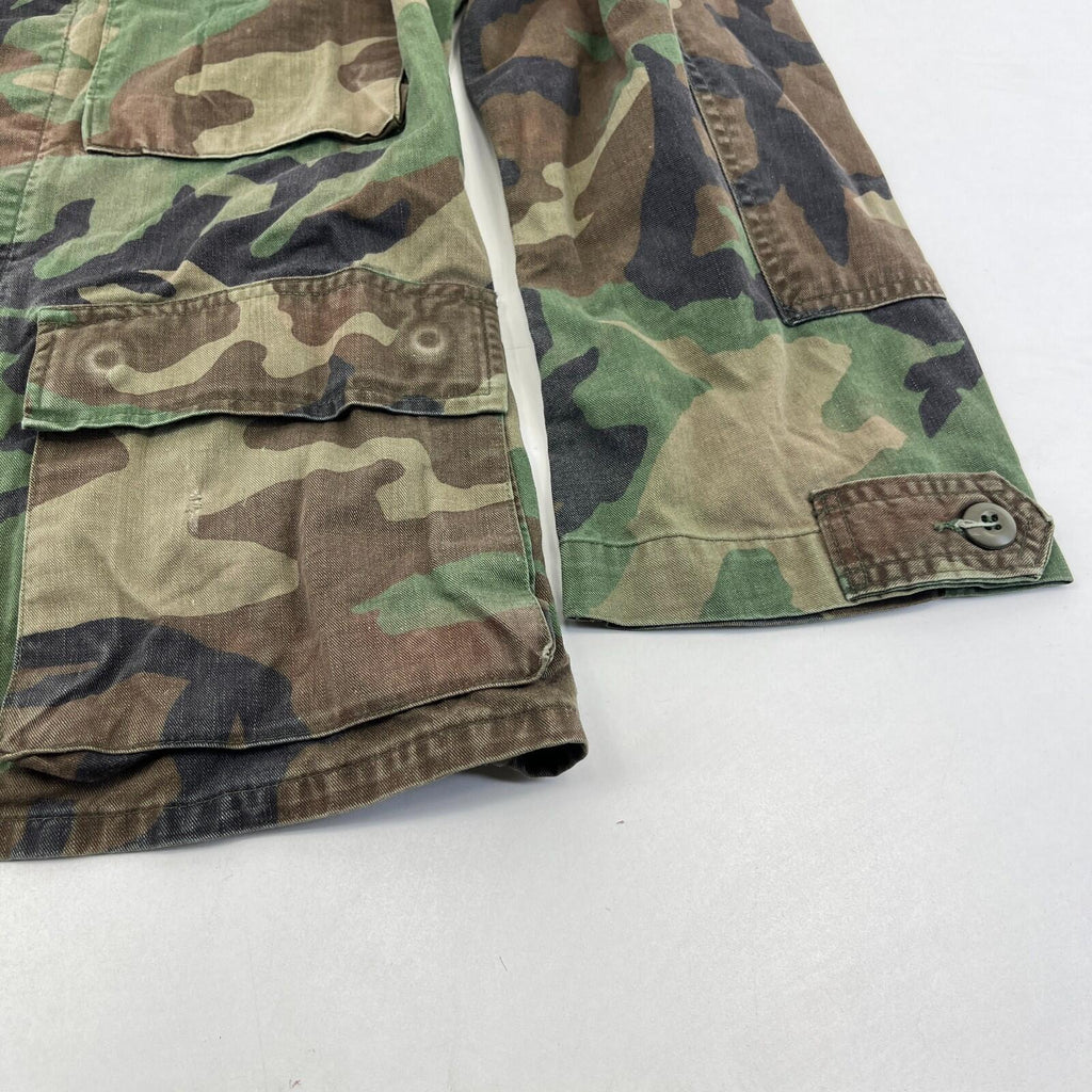 Vtg US Air Force Military Jacket Men's size Small-Short Green Camo Field Army