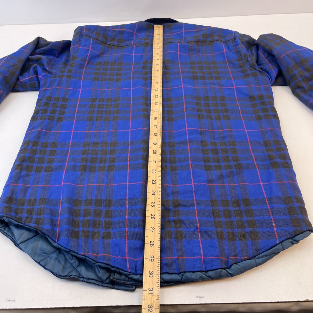 Outreach Men's Insulated Quilt Lined Shacket Jacket Lumberjack Shirt size M