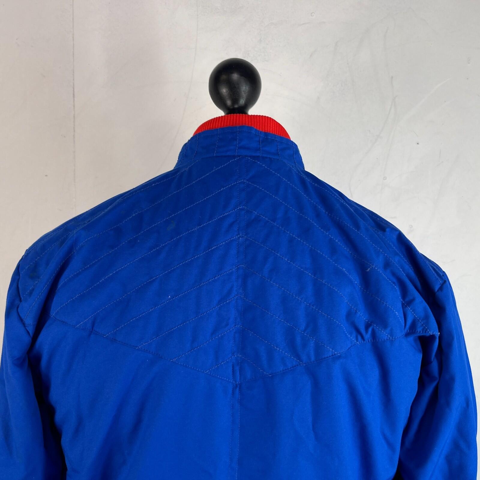 Vintage Adidas Insulated Team Jacket Mens Blue/Red UK size Small