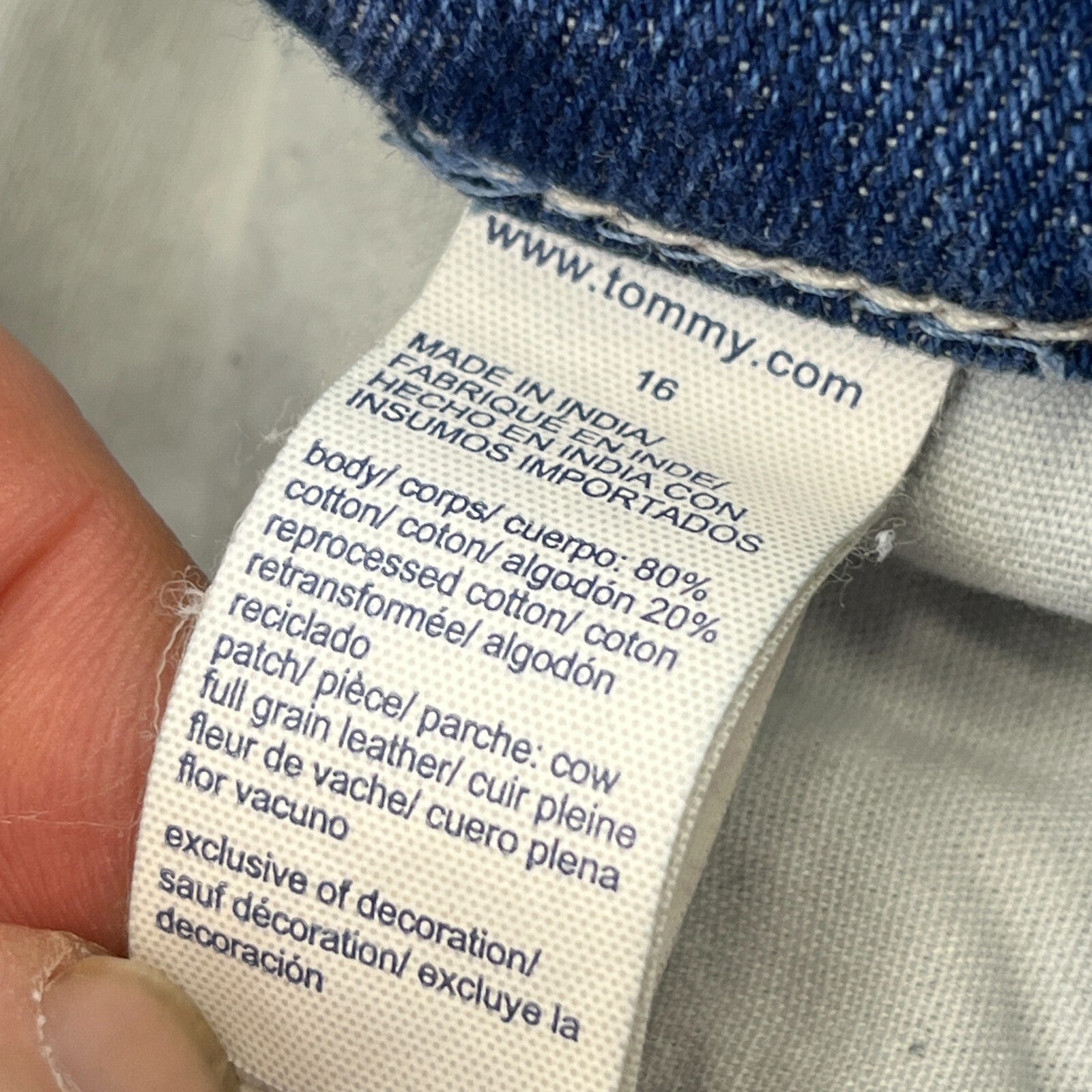 Tommy Hilfiger Womens High Rise Wide Leg Jeans UK size 16 W33" L30" Mid Blue