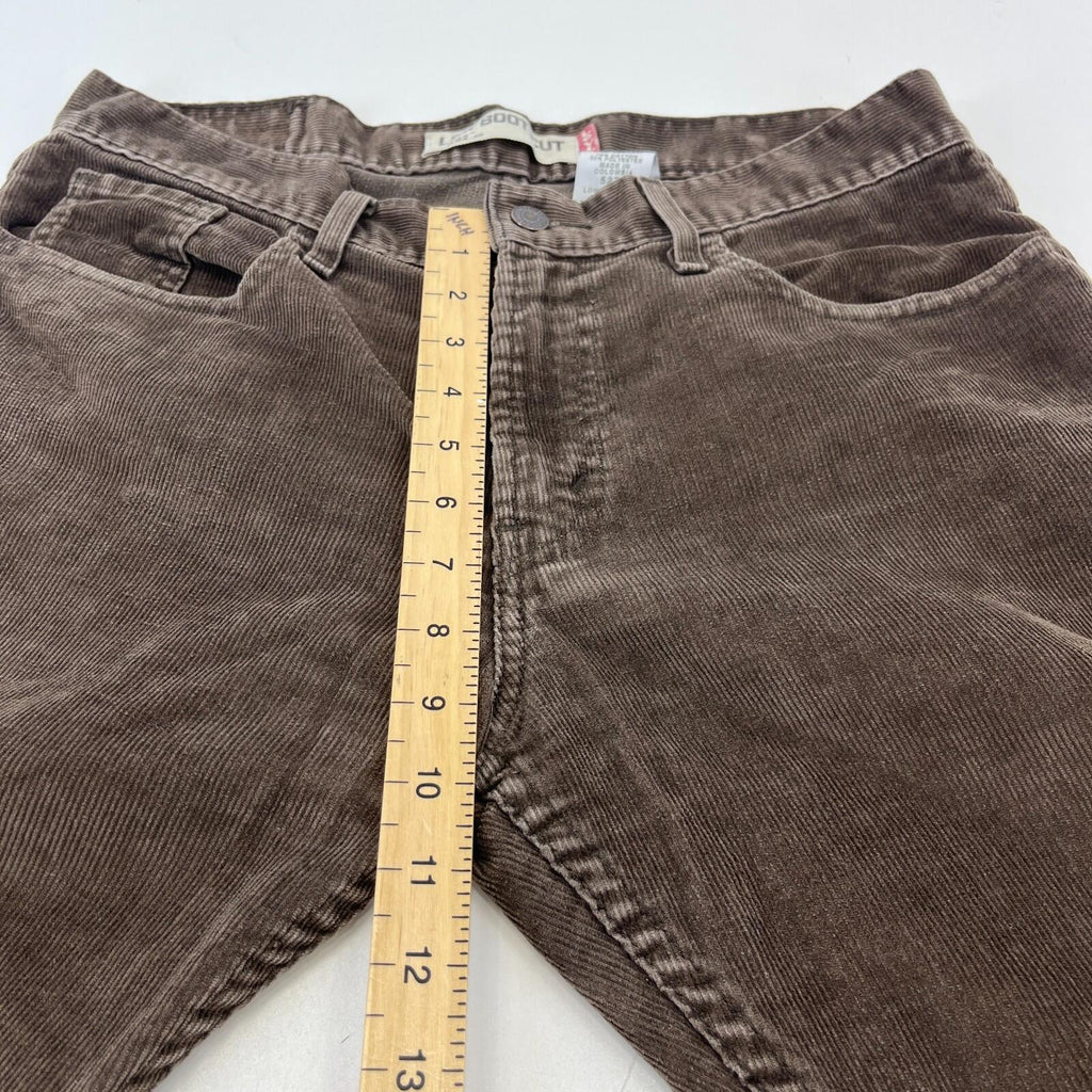 Levi's 527 Low Boot Cut Corduroy Trousers - Brown Cords W33" L30" Levi Strauss