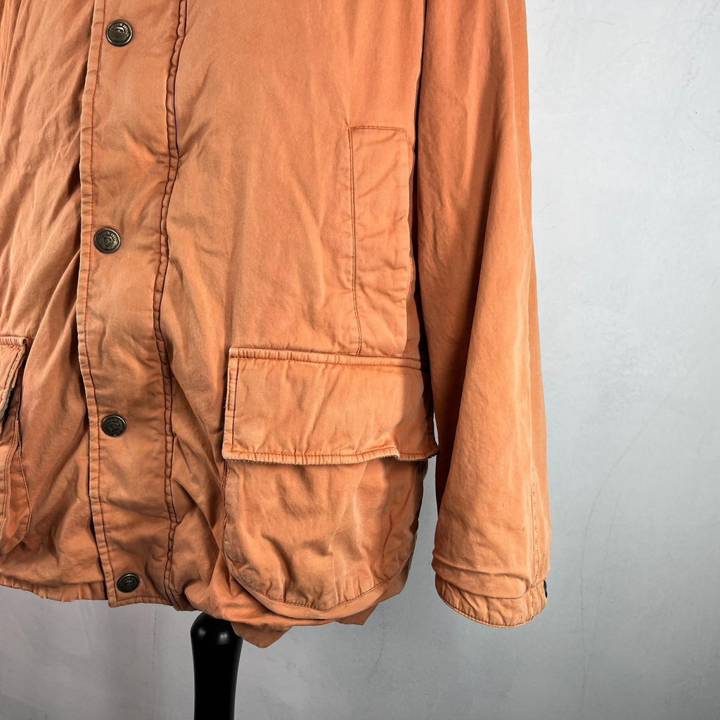 Burberry’s Distressed Look Country Jacket size XL in Orange - Corduroy Collar