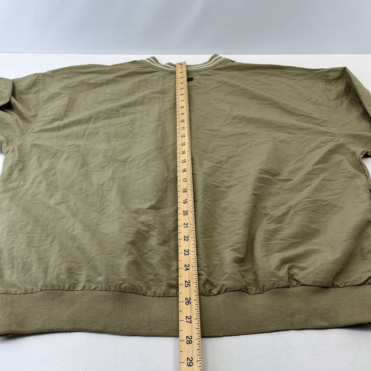 Vintage Washington Redskins NFL Nylon Pullover Top 90s Antigua Label Large Beige