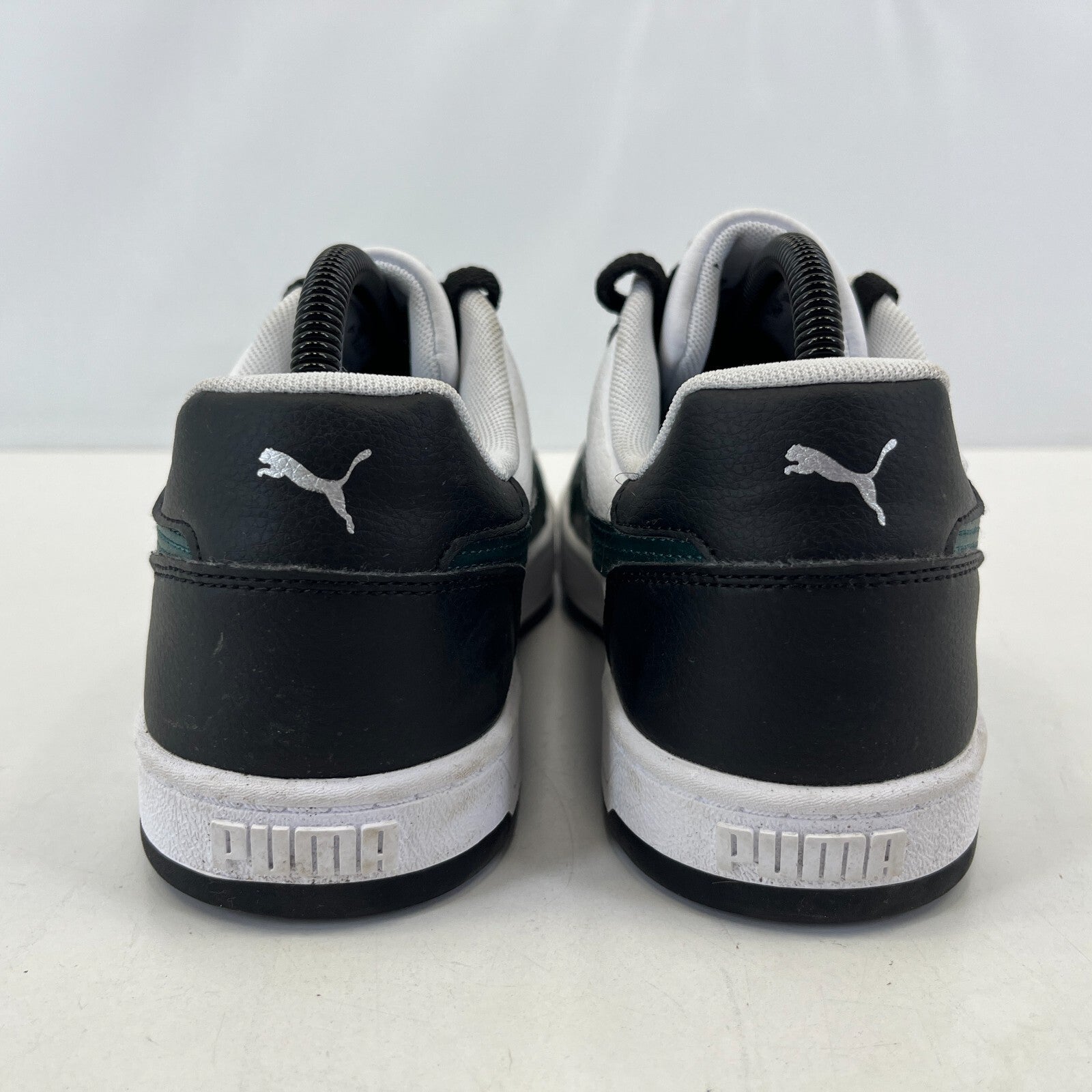 Puma Caven Trainers White Black Green 392290-58 Basketball size UK 7 - EU 40.5