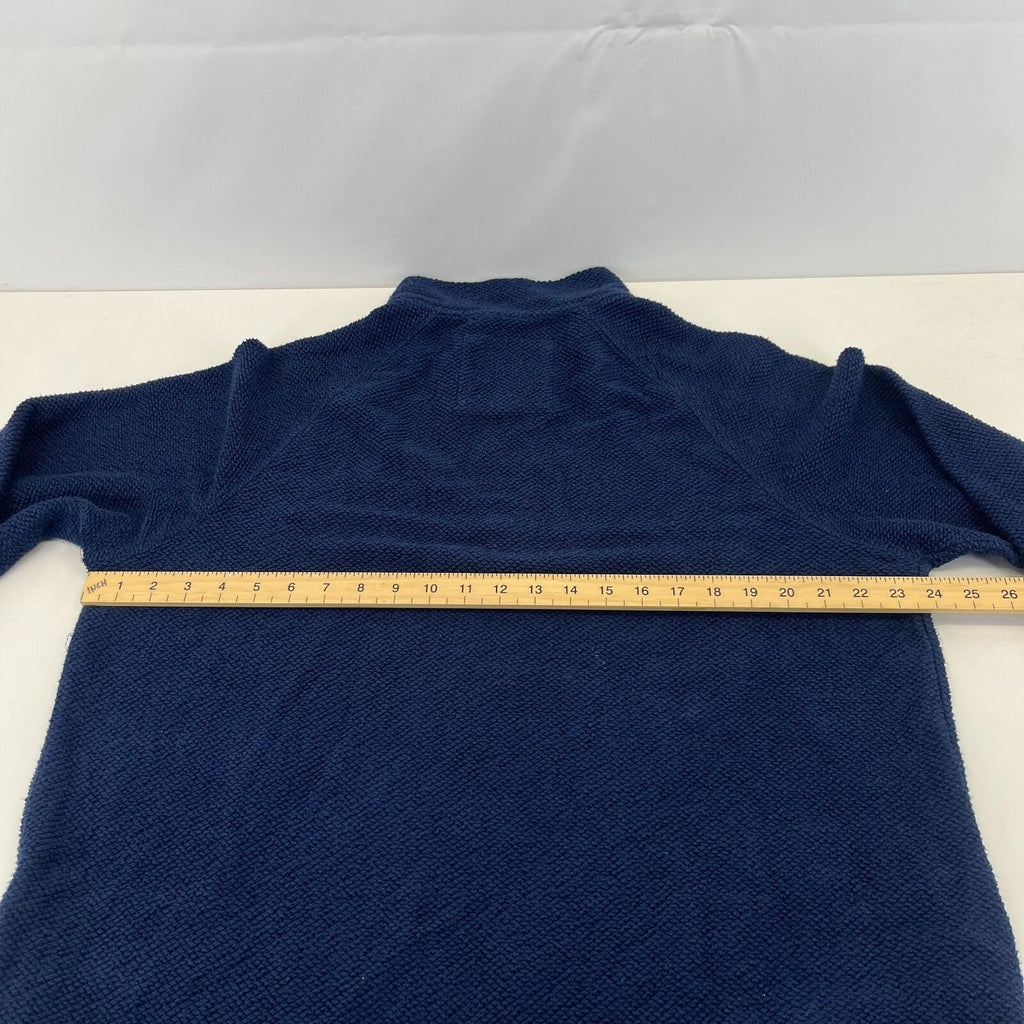 Weird Fish Men's Macaroni Fleece Pullover size XL Navy Blue 1/4 Zip