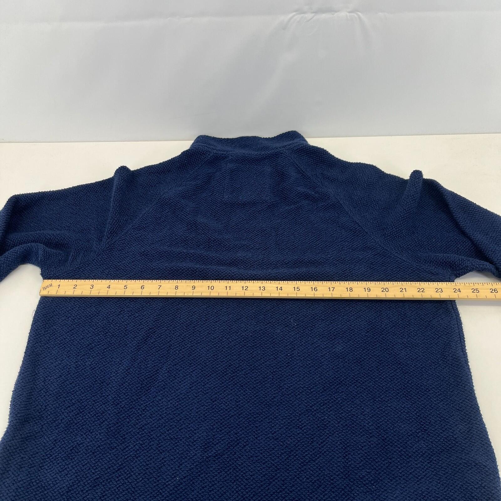 Weird Fish Men's Macaroni Fleece Pullover size XL Navy Blue 1/4 Zip