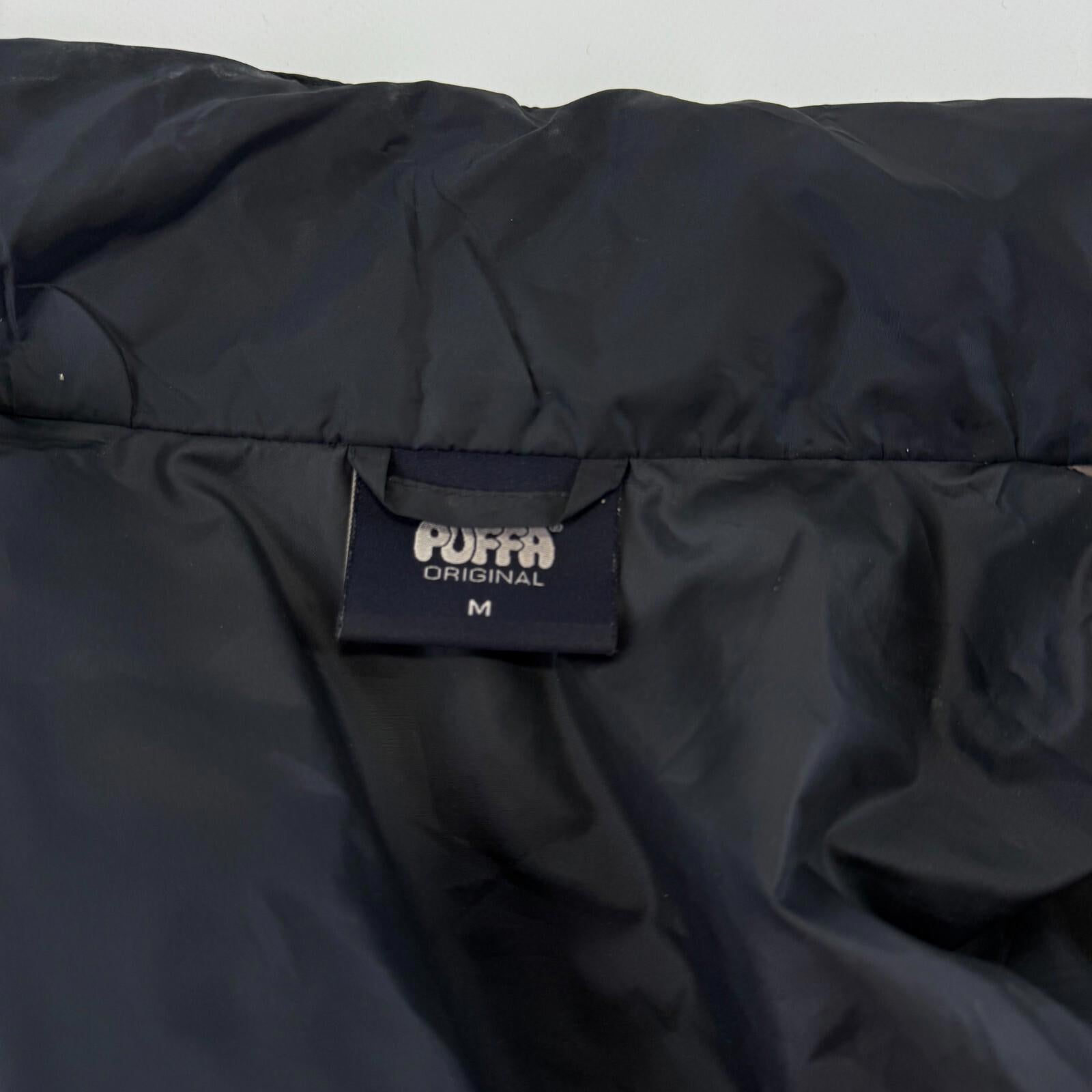 Original Puffa Pack-Away Jacket Pack-a-Mac with Stow-Hood Black size Medium
