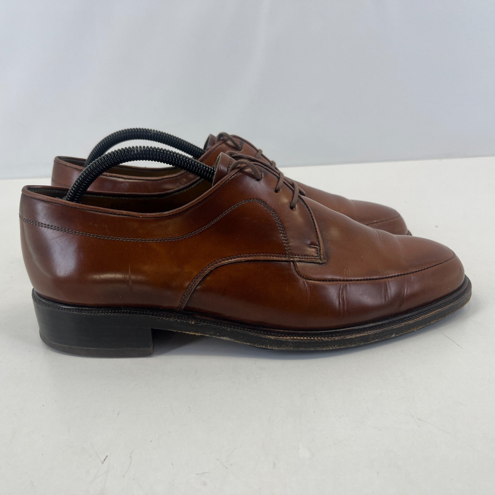 Sajoma Men's Leather Oxford Loafers Dress Shoes Brown size UK 8 Made in Portugal