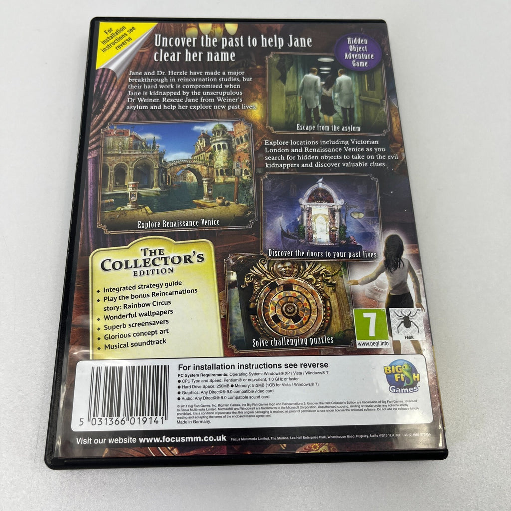 Reincarnations 2 - PC CD Rom - Computer Hidden Object Game - Near Mint Condition