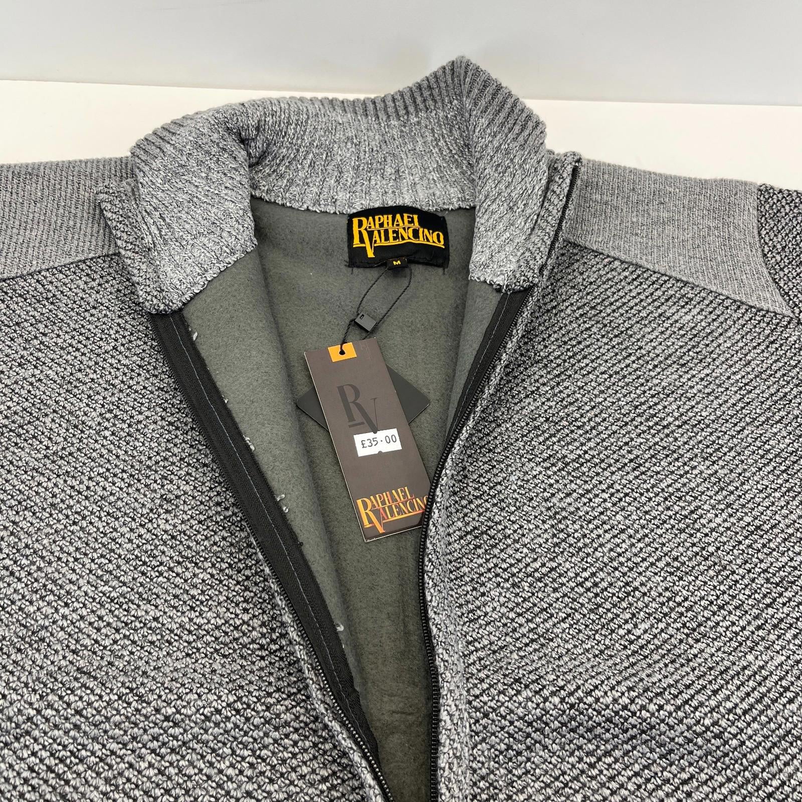 Raphael Valencino Thermal Fleece Lined Jacket Grey Long Sleeve Mens M - New