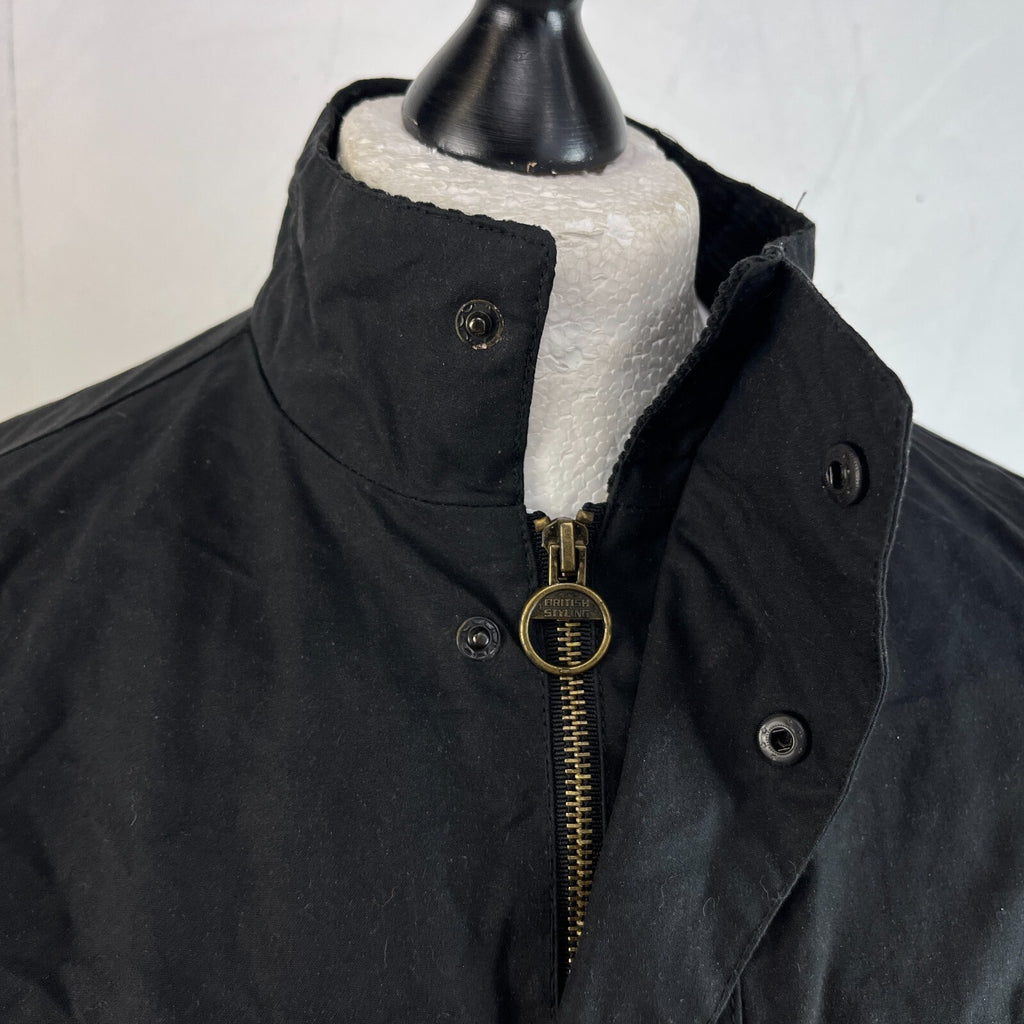 Crane Wax Jacket in Black Waxed Cotton size Medium