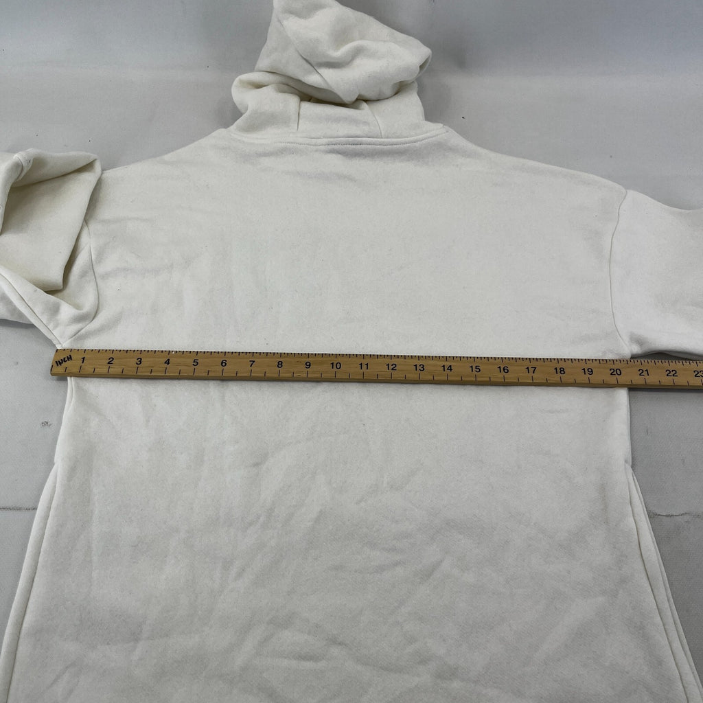 Bench Women's Hoodie Sweatshirt in White with Spellout size 8 Loose Fit - New