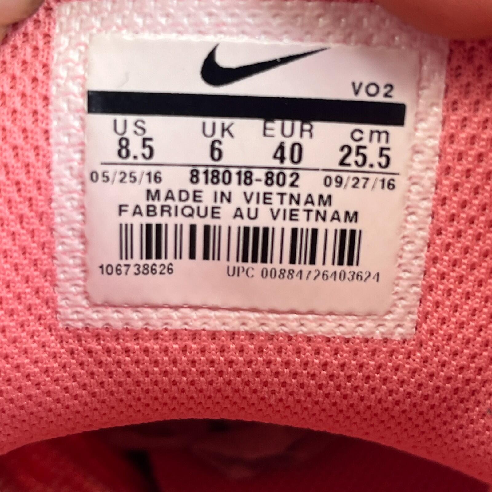 Nike Air Force One 1 Flyknit Hi Top in Salmon Pink size UK 6 EU 40 - 818018-802
