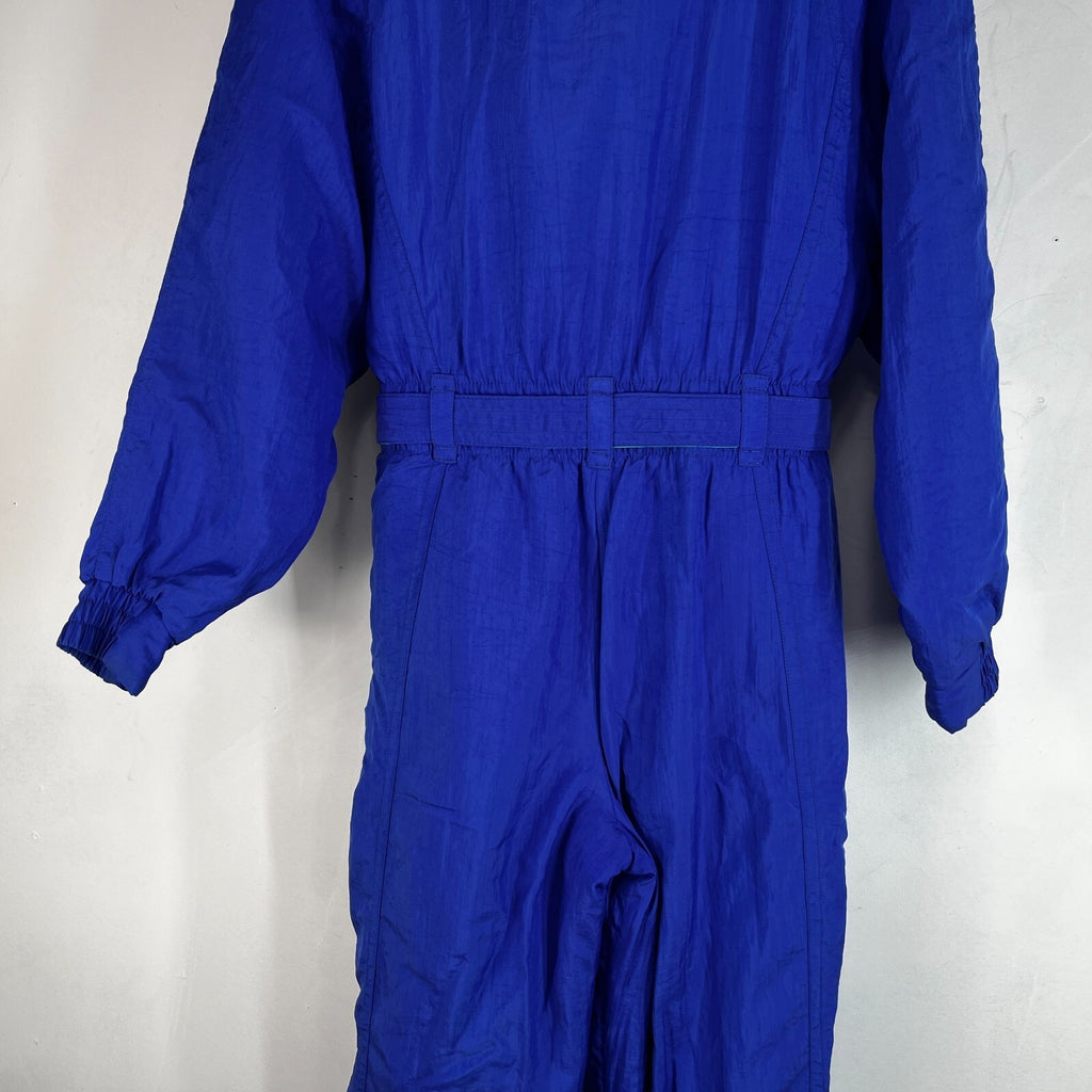 Vintage St Michael Women's Blue Snow Ski Suit One Piece size 12 - Near Mint