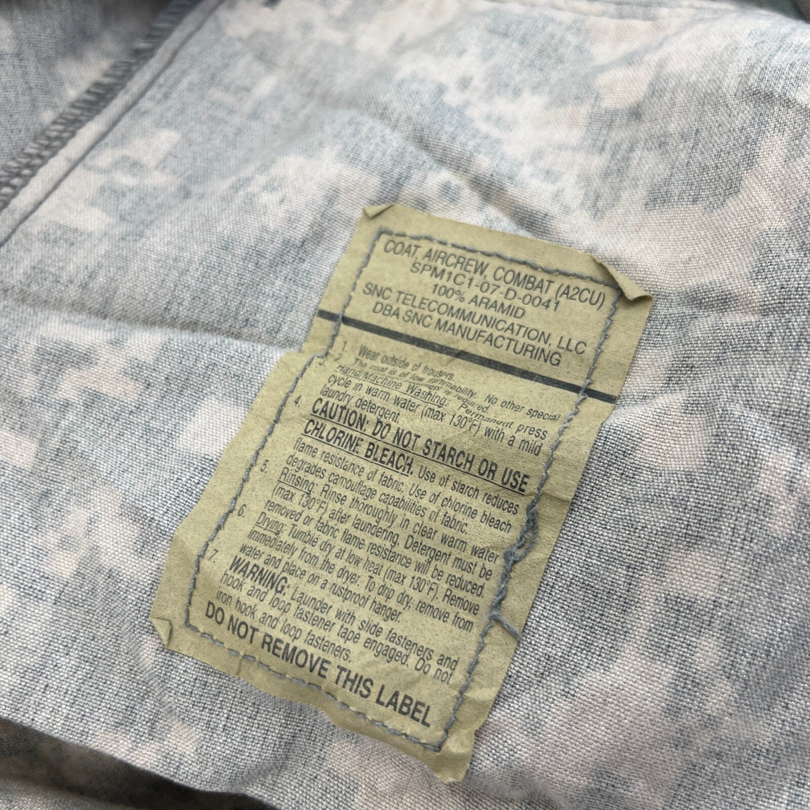 USAF Aircrew Air Force Issue Digital Jacket Camo Combat Uniform US Medium-Reg