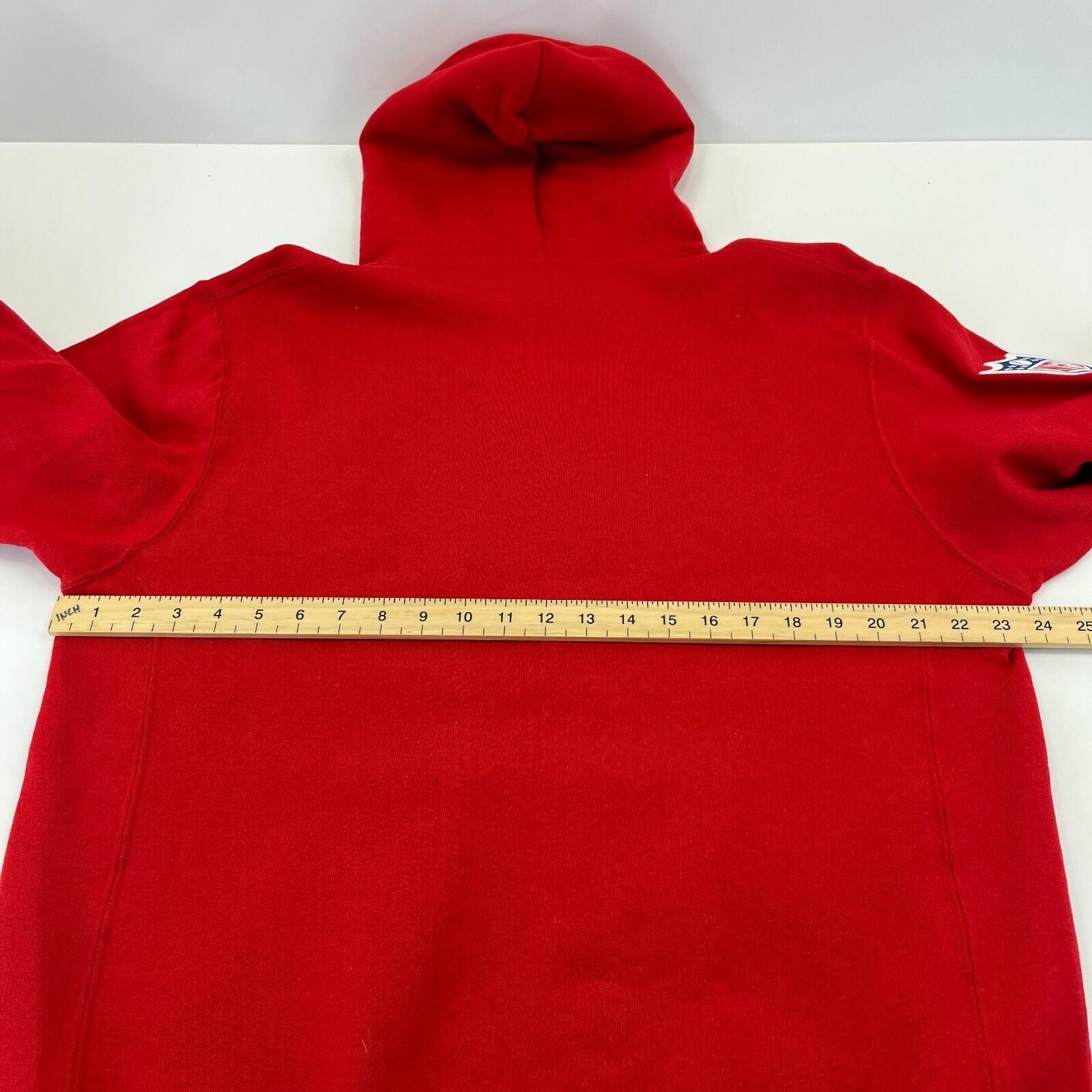 NFL Kansas City Chiefs Red Hoodie Pullover Jumper size Large - New - See Details