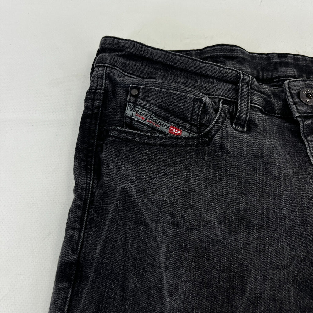 Diesel Women's Skinzee Super Slim Skinny Stretch Jeans W31 L30 Black Denim