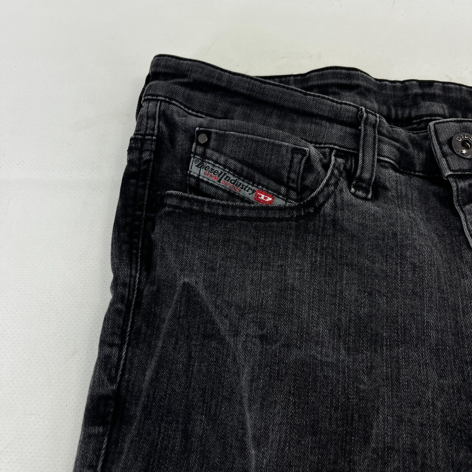 Diesel Women's Skinzee Super Slim Skinny Stretch Jeans W31 L30 Black Denim