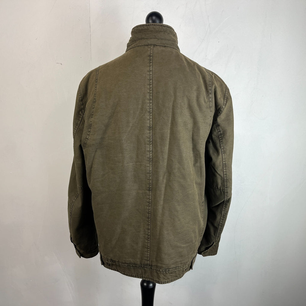 Levi's Vintage Quilted Cotton Khaki Bomber Trucker Jacket Mens size XL