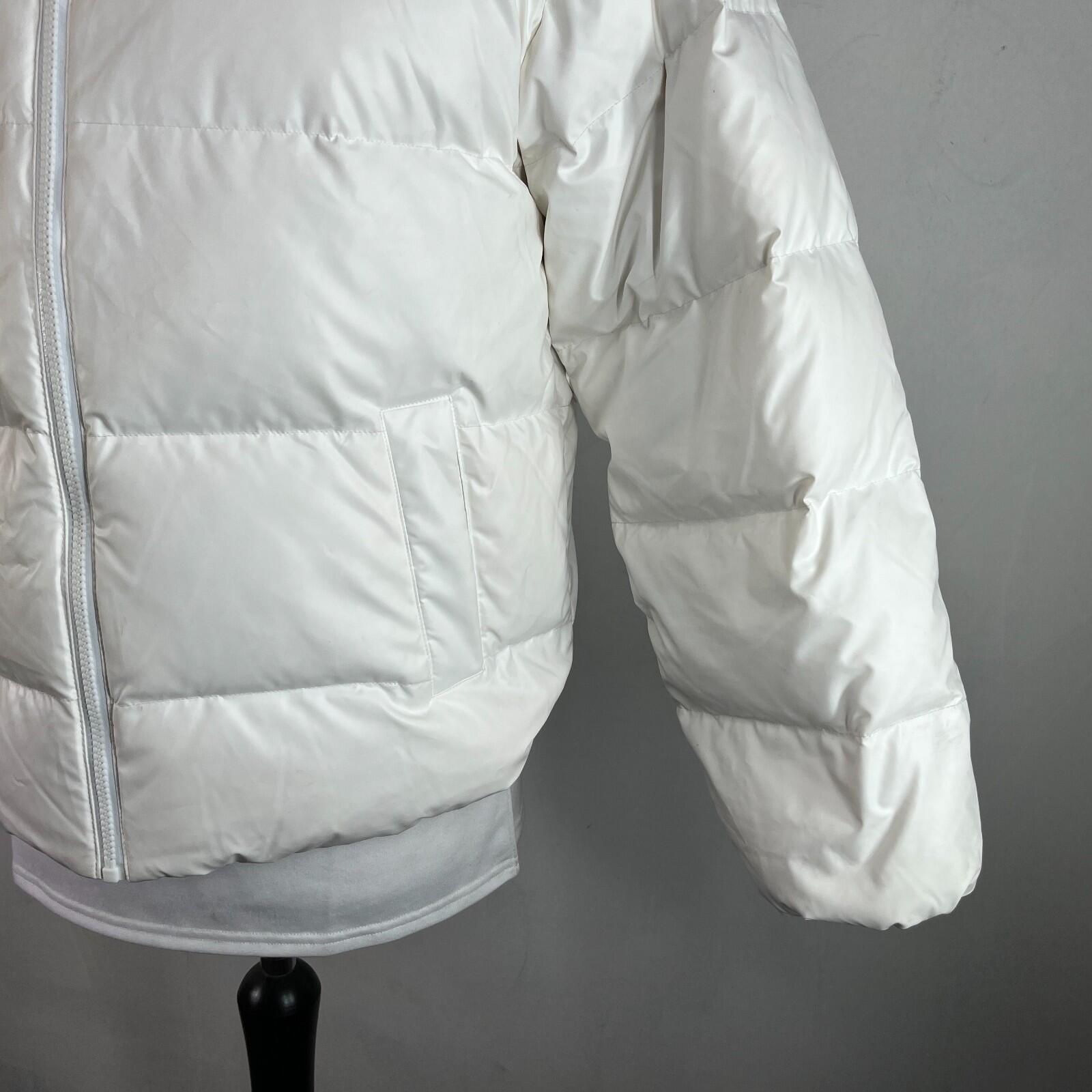 Adidas Prime Green Water Resist Quilted Jacket Duck Down Filled size 6 Oversized