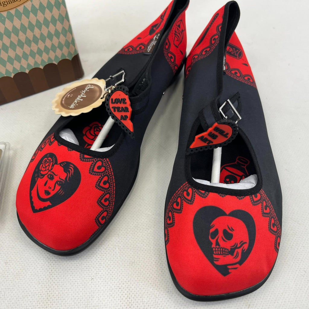 Chocolaticas Mary Jane Shoes Love Will Tear Us Apart UK 8 with Authenticity Cert