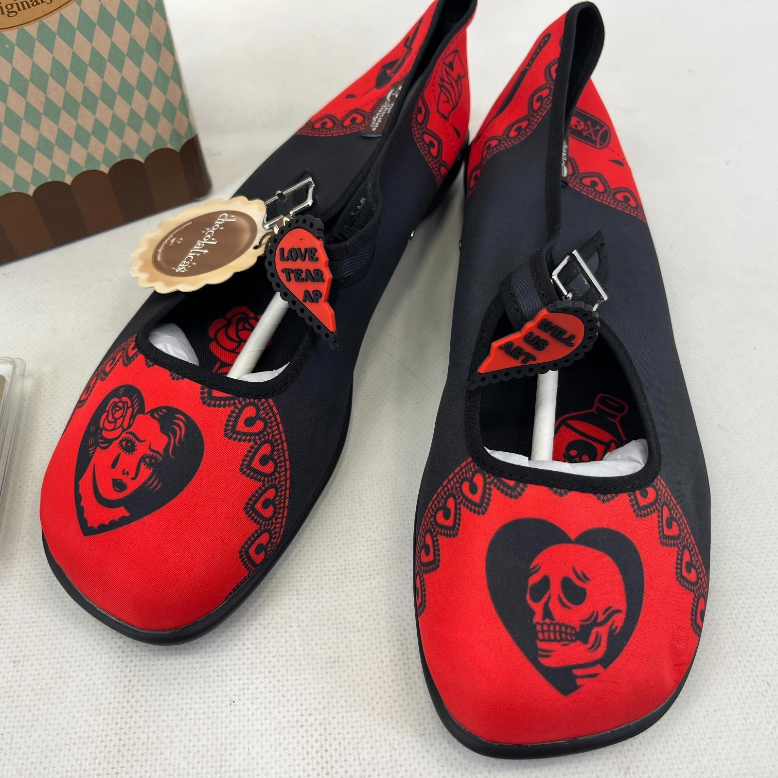 Chocolaticas Mary Jane Shoes Love Will Tear Us Apart UK 8 with Authenticity Cert