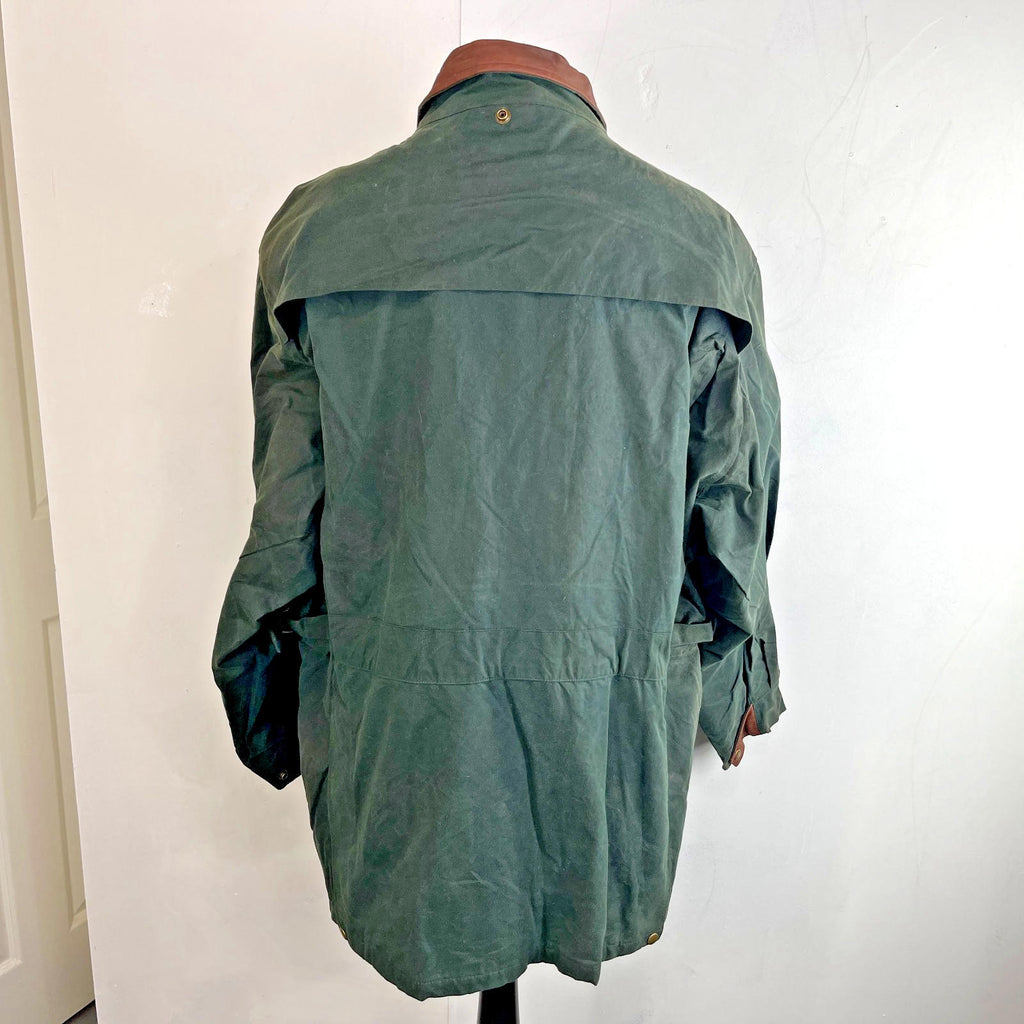 Koolah Middy Premium Wax Jacket Dark Green Made in Canada size 2XL fits like 4XL
