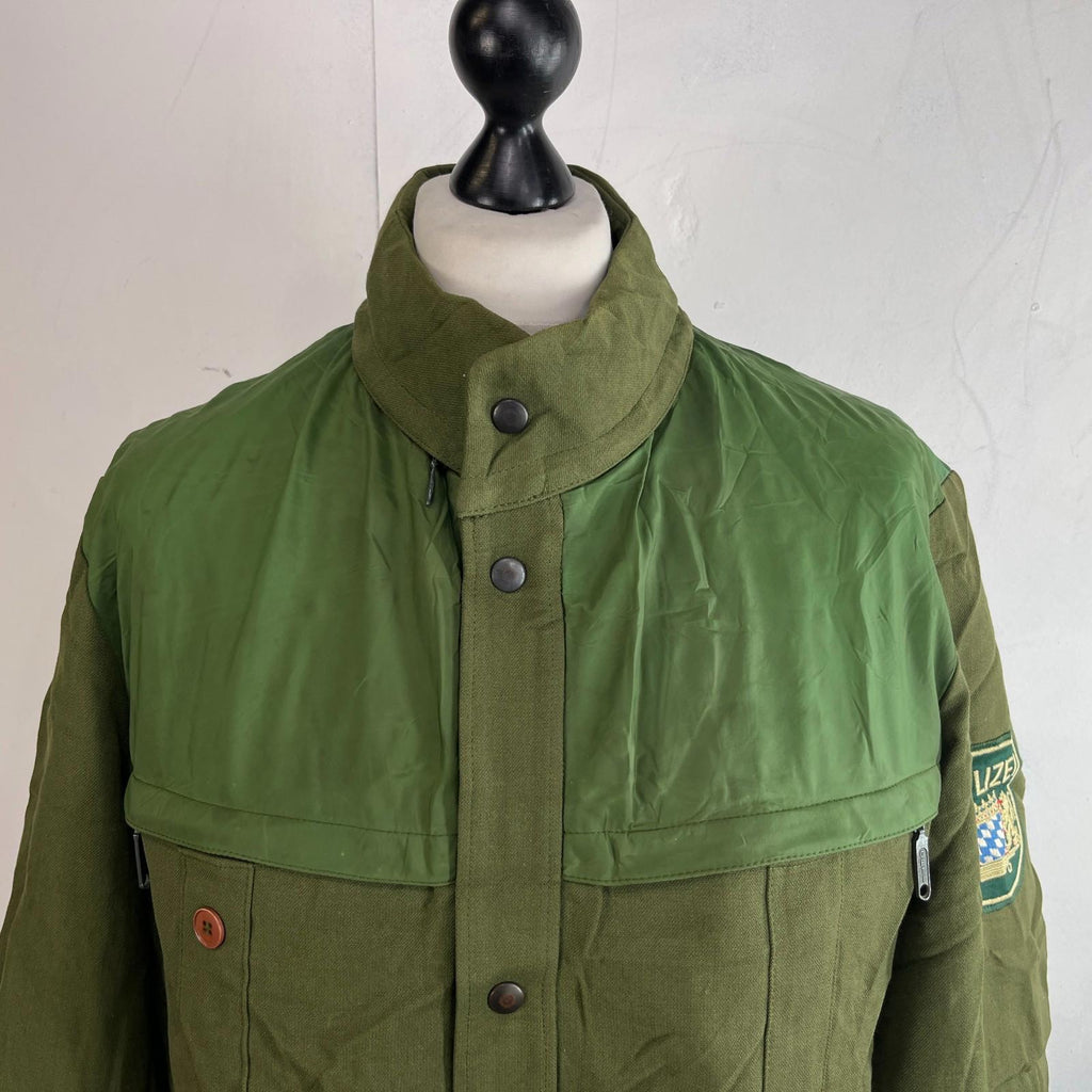 Vintage 1983 Wagner & Co German Polizei Police Heavy Jacket size EU 50 (UK Large) + Badge