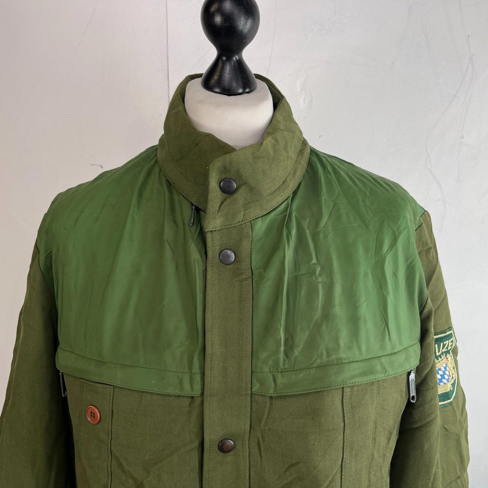 Vintage 1983 Wagner & Co German Polizei Police Heavy Jacket size EU 50 (UK Large) + Badge