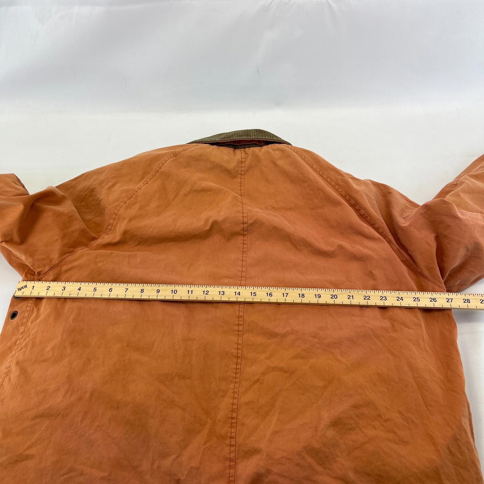 Burberry’s Distressed Look Country Jacket size XL in Orange - Corduroy Collar