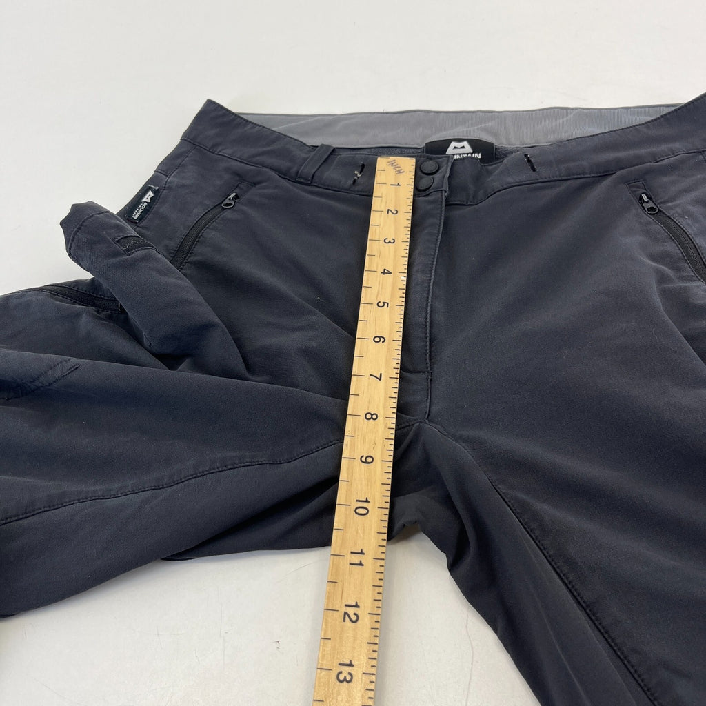 Mountain Equipment Ibex Pants Charcoal Grey Hiking Trousers Womens UK 12 Leg 32"