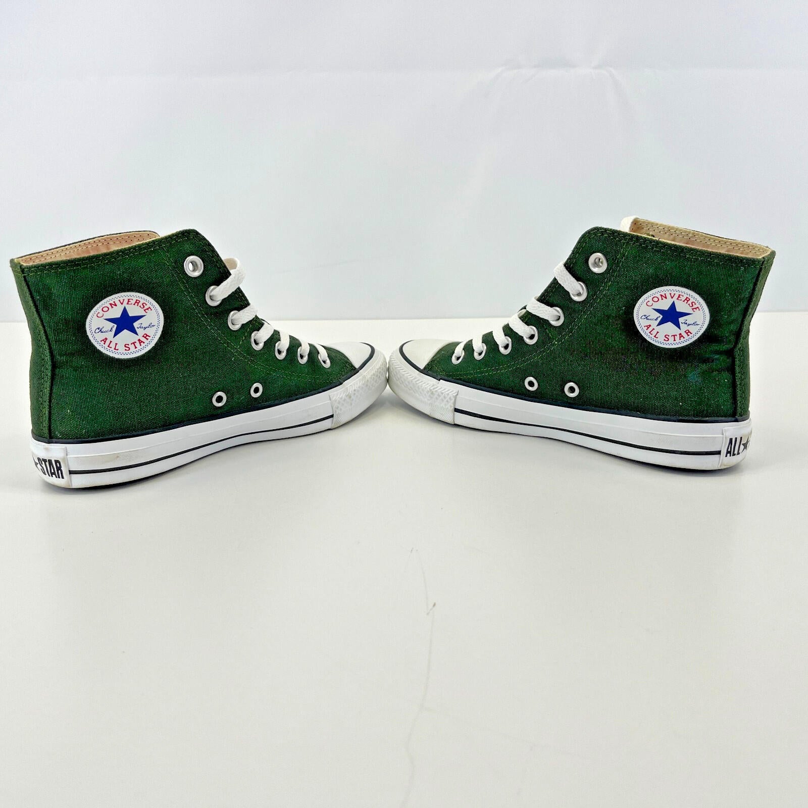 Converse All Star Chuck Taylor Double Layer Trainers Forest Green/Pink UK size 4