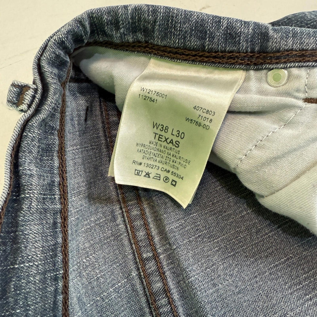 Wrangler Texas Cowboy Jeans Mens W38" L30" Medium Grey Straight Leg