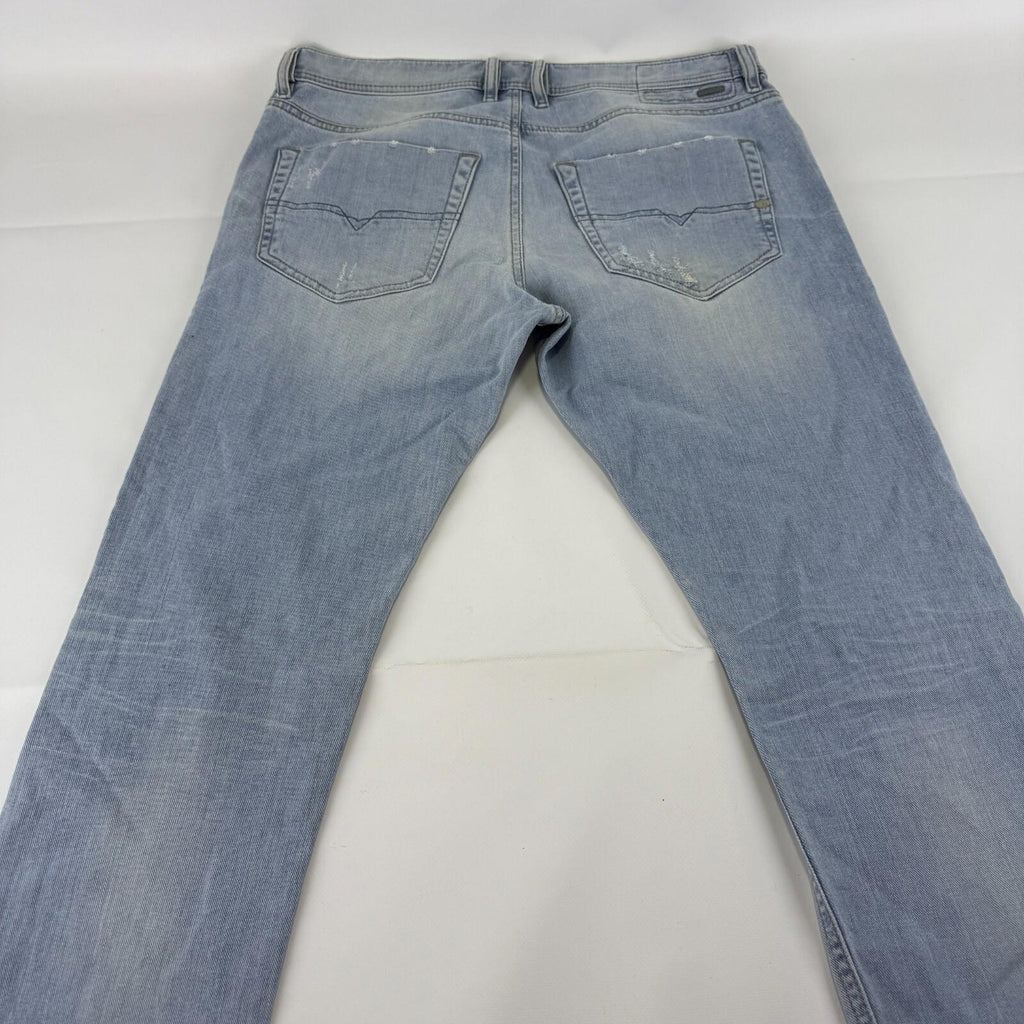 Diesel Tepphar Distressed Jeans Carrot Slim Womens W32" L32" Blue Stretch Cotton