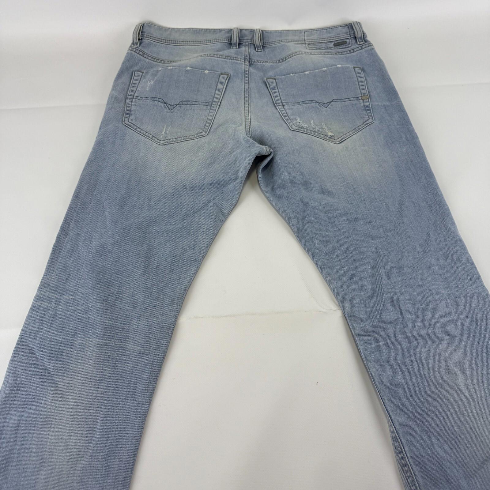 Diesel Tepphar Distressed Jeans Carrot Slim Womens W32" L32" Blue Stretch Cotton