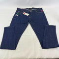 Criminal Damage Player Stretch Jeans Tapered Dark Blue 100% Cotton Denim W36 L32