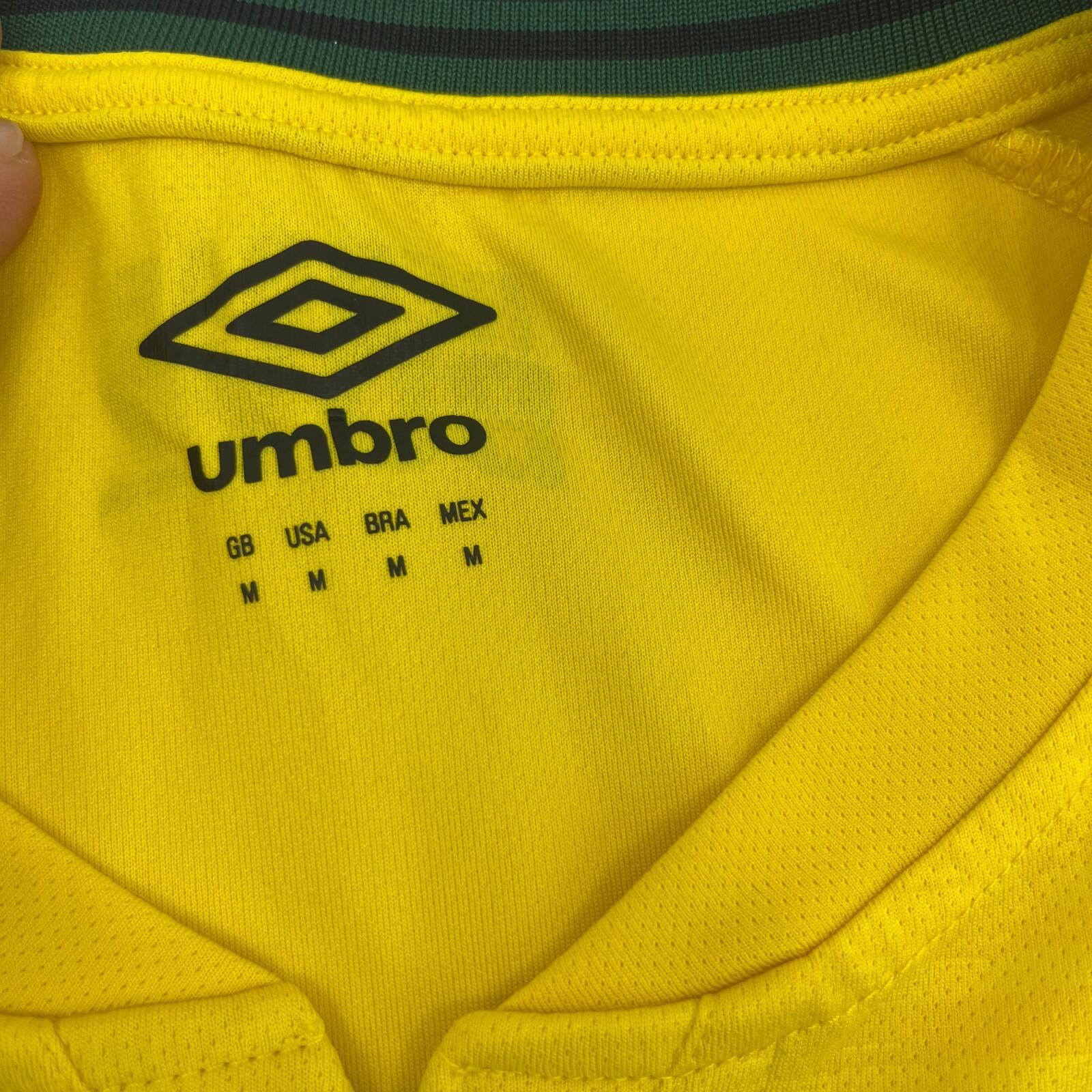 Jamaica Football Shirt size M Yellow Green Home 2021-2022 Mens Soccer Umbro