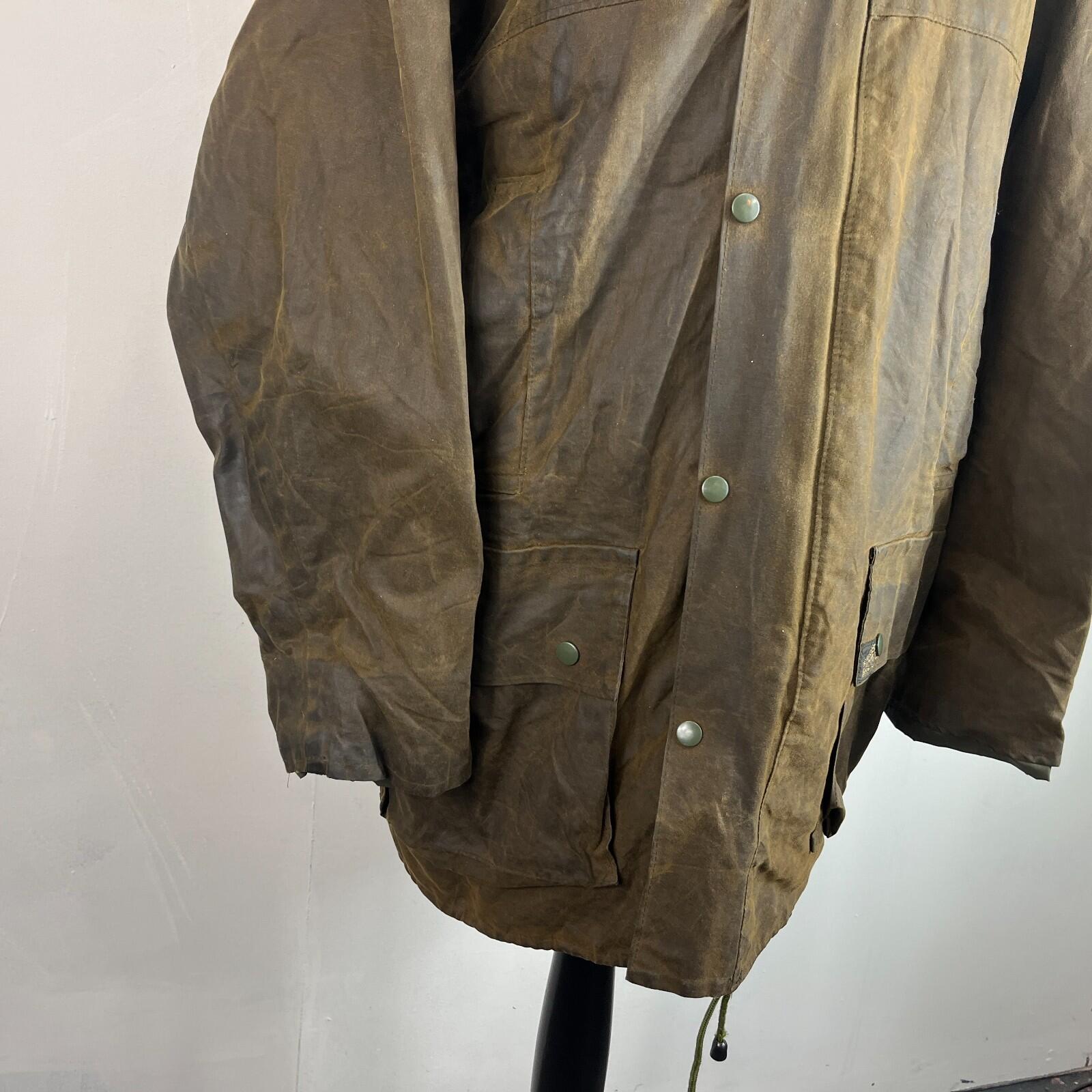 Vintage Mens L'avenir Wax Jacket in Brown - Fishing Hunting Big Game size XL