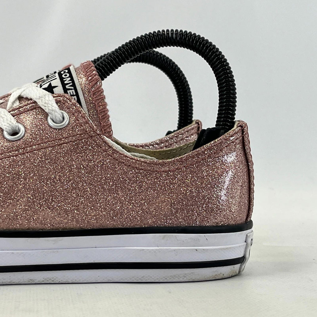 Converse All Star Sparkly Pink Glitter Trainers UK size 4
