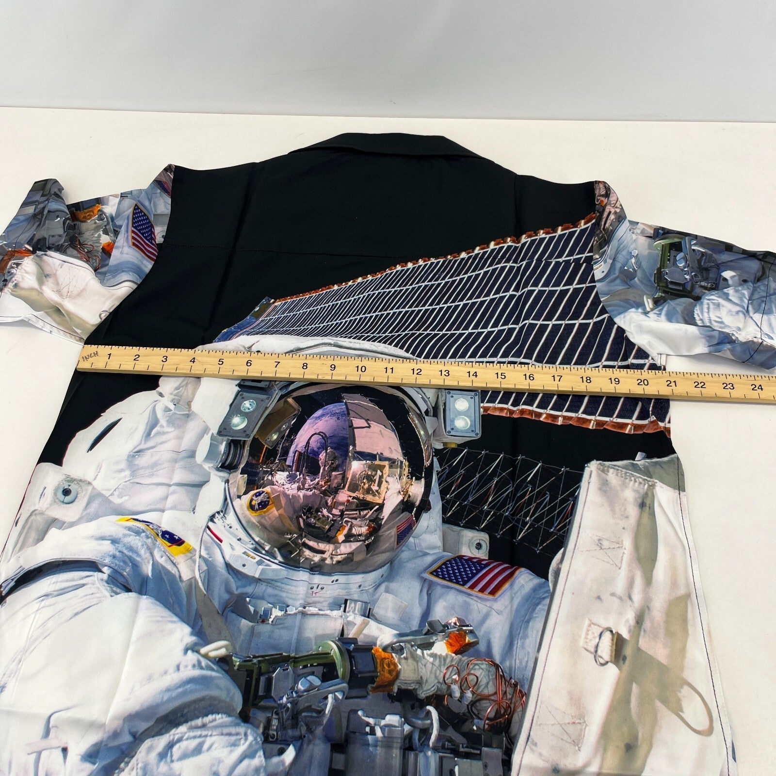 Gloomy Bear AOP Short Sleeve Shirt Astronaut Space Print size S Loud Sh*te Shirt