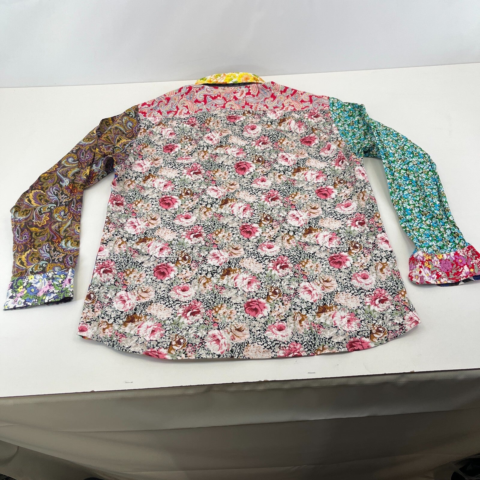 Foul Fashion Long Sleeve Shirt Mens size XL Multi Colour & Pattern Ugly Chic