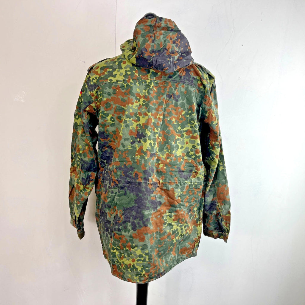 Vtg 1996 German Army Flecktarn Camouflage Parka Jacket Combat Green Gr.2