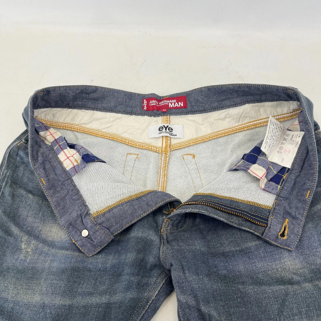 Junya Watanabe Man Levi’s EYE Print Jeans Made in Japan size M Leg 29"
