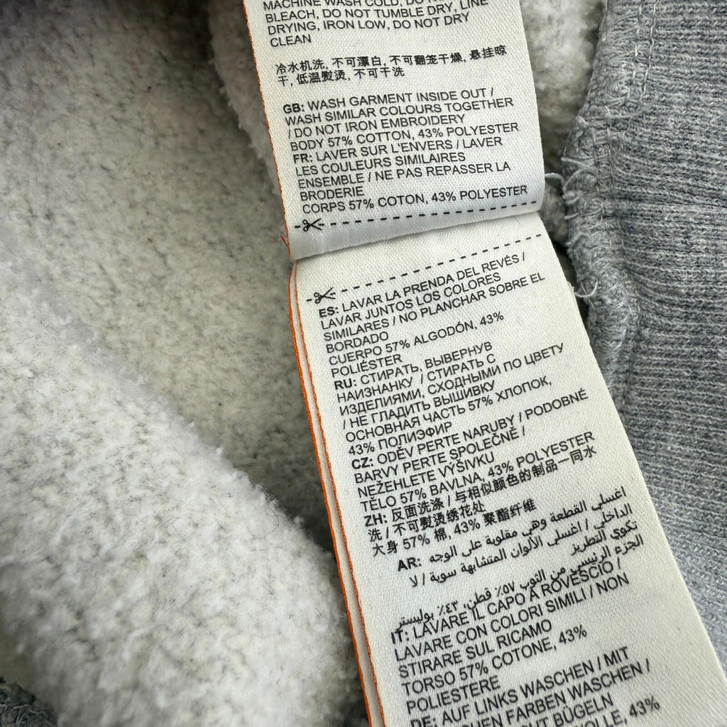 Superdry Limited Women's Sports Hoodie Grey Spell-Out Pullover UK 12 Baggy Fit